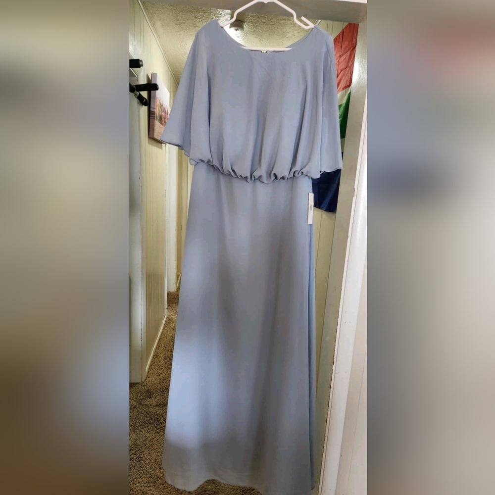 Elegant Light Blue Dress - New With Tags